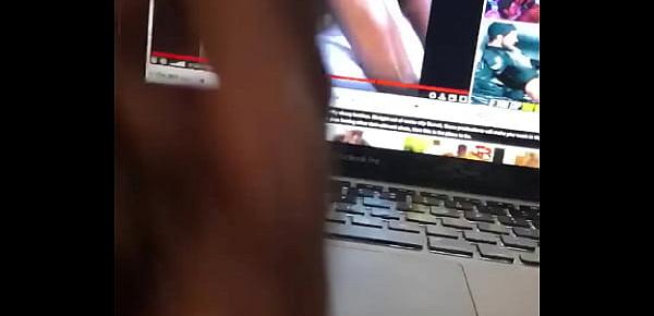  Straight friend sent me a video jerking off to gay porn